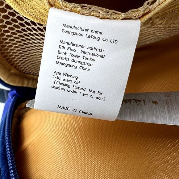 Child Blue & Gray Plush Cartoon Penguin Backpack Two Zipper Kid - Picture 9 of 10